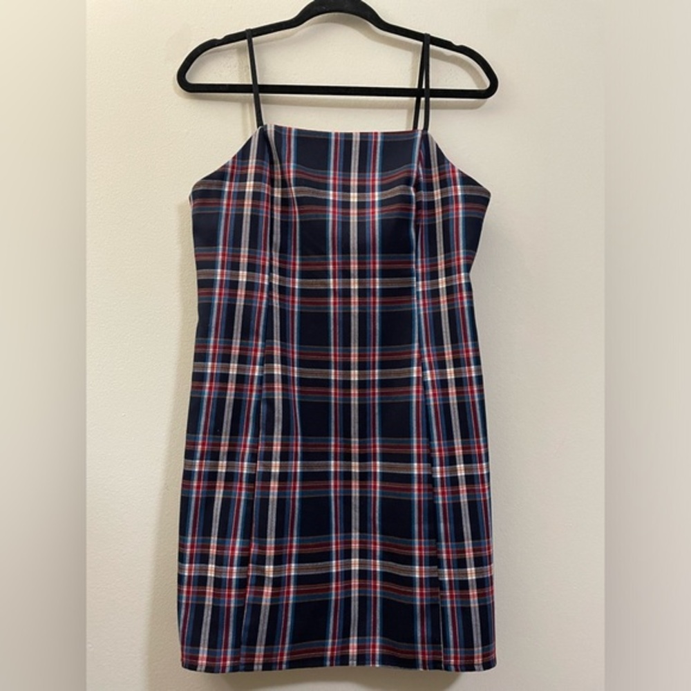 Urban Outfitters Plaid Square Neck Mini‎ Dress - M